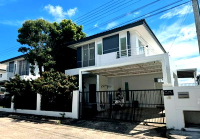 บ้านเดี่ยว ริมปิง ซูเปอร์มาเก็ท : Ph0350 ขายบ้าน 2 หลังติดกัน โครงการพฤกษ์ลดา 2 โครงการแลนด์แอนด์เฮ้าส์ แม่โจ้ 3 นอน 2 น้ำ 3.85 ลบ.