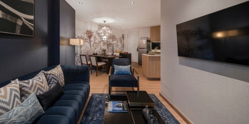 U Charoen residence town in town , เช่า 57ตรม ชั้น7 , 2 ห้องนอน Furniture จาก Quarttro design