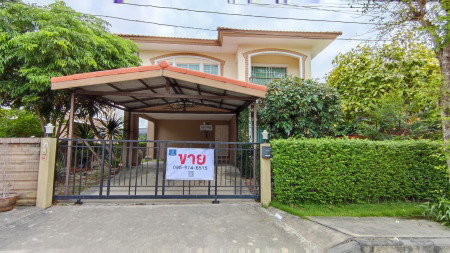 ขายถูก บ้านเดี่ยว ภัสสร 26 ราชพฤกษ์ - ติวานนท์ ปทุมธานี 77 ตร.วา ติด ถ. 345 ที่ดินขนาดใหญ่ พร้อมเฟอร์นิเจอร์