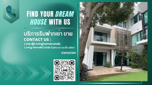 House for sale, Nantawan Rama 9 Srinakarin, luxury 3-storey house