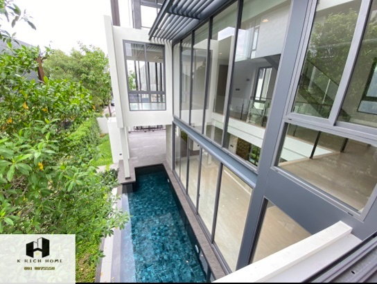 รูป ขายบ้านเดี่ยวหลังใหญ่ 3 ชั้น พร้อมลิฟท์และสระว่ายน้ำ เมฆารามอินทรา ใกล้แฟชั่นไอส์แลนด์ และรถไฟฟ้าสายสีชมพู สถานีรามอินทรา 83 เพียง 1 กม. - รูปที่ 20/29