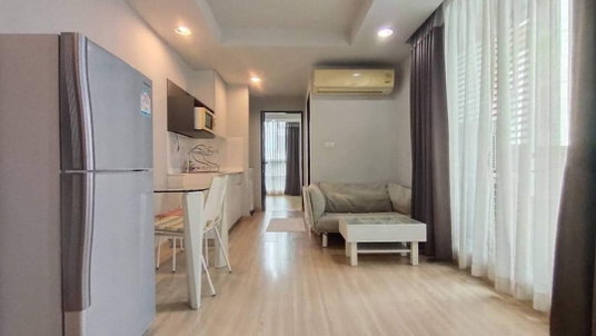 รูปภาพ P157 Condo for rent: The Kris Ratchada 17, convenient transportation, complete with furniture and electrical appliances, ready to move in.