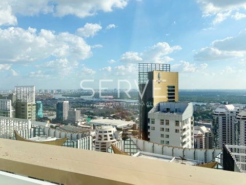 🔥Best Price 9.85 MB🔥 - with River View Corner Room 2 Beds on Super High FL. BTS Phrom Phong 650 m at Park 24 Condo / For Sale