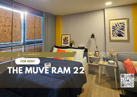 รูปภาพ ให้เช่า 📍 THE MUVE Ram 22 📍 เฟอร์นิเจอร์ และ เครื่องใช้ไฟฟ้าครบ ใกล้ MRT 200 เมตร