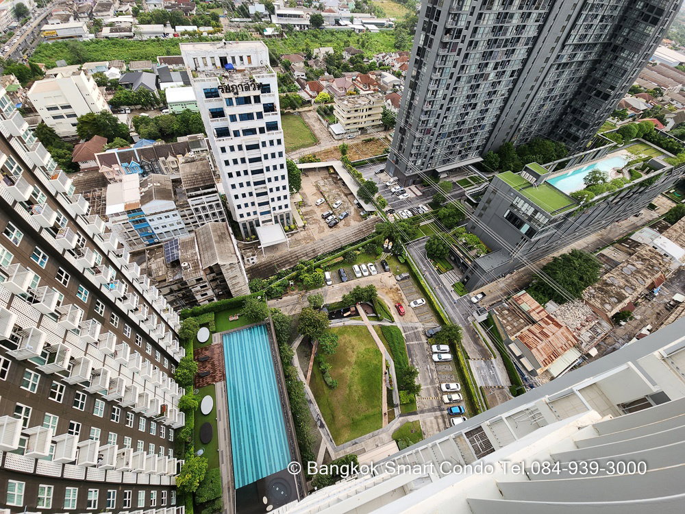 รูป ให้เช่าคอนโด Parkland วงศ์สว่าง 1 นอน 30 ตรม วิวสระ มีทีวี มีเครื่องซักผ้า - รูปที่ 9/9