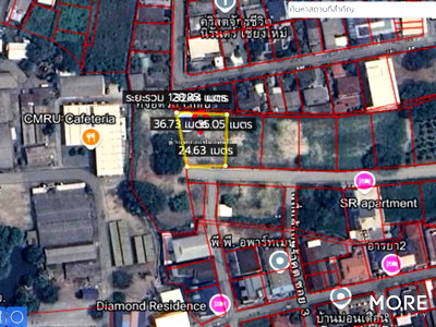 ที่ดิน สำนักงานขนส่งจังหวัดเชียงใหม่ : ขายที่ดิน หลังราชภัฏเชียงใหม่  2 งาน 58 ตร.ว. (ID:142LS)