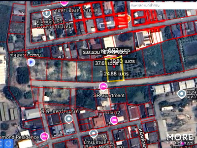 Land for sale U.S. Consulate General Chiang mai : Land for sale, behind Chiang Mai Rajabhat University, 2 ngan 38 sq wah. (ID:145LS)