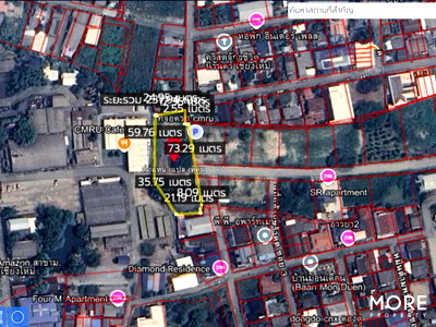 Land for sale U.S. Consulate General Chiang mai : Land for sale behind Chiang Mai Rajabhat University, 1 rai  2 ngan 78 sq wah. (ID:141LS)