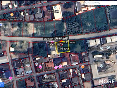 Land for sale U.S. Consulate General Chiang mai : Land for sale, behind Chiang Mai Rajabhat University, 2 ngan 76 sq wah. (ID:244LS)