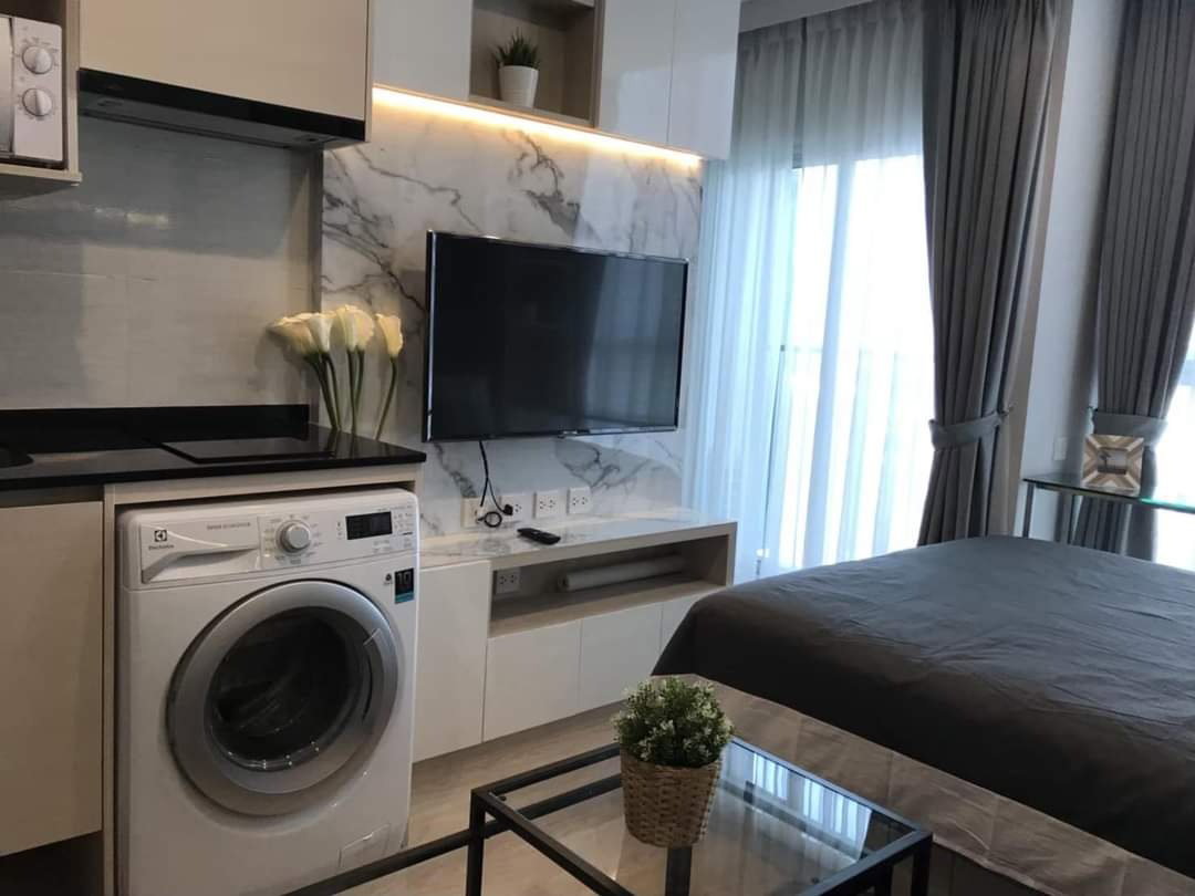 รูป P216 ให้เช่าคอนโด Noble Revole Ratchada (โนเบิล รีวอลฟ์ รัชดา) ทำเลดีติดMRT ห้องตกแต่งสวย เฟอร์ครบ พร้อมเข้าอยู่ ราคาพิเศษ - รูปที่ 1/5