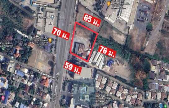 รูป ขาย ที่ดิน 2-2-99 ไร่ ถมแล้ว ติด ถ.เลี่ยงเมืองปากเกร็ด นนทบุรี ใกล้ ถ. แจ้งวัฒนะ - รูปที่ 3/6
