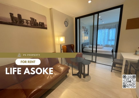 For rent ✨ Life Asoke ✨ complete furniture and electrical appliances, near MRT.