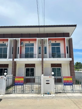 ให้เช่าบ้านทาวน์โฮม บ้านฉาง ระยอง 2 นอน 2 น้ำ พร้อมเฟอร์ฯ แอร์