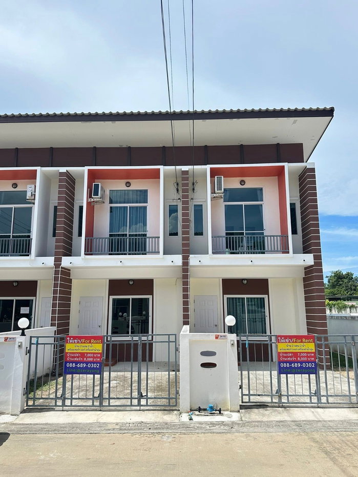 รูป ให้เช่าบ้านทาวน์โฮม บ้านฉาง ระยอง 2 นอน 2 น้ำ พร้อมเฟอร์ฯ แอร์ - รูปที่ 1/11