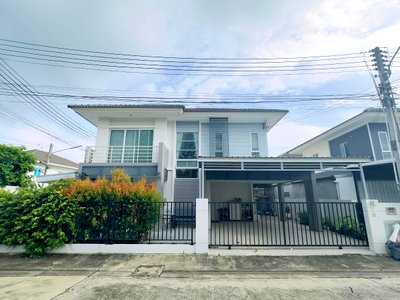 บ้านเดี่ยว ชลบุรี : ขายบ้านเดี่ยว  หมู่บ้านพฤกษานารา เลี่ยงหนองมน หลังมุม 