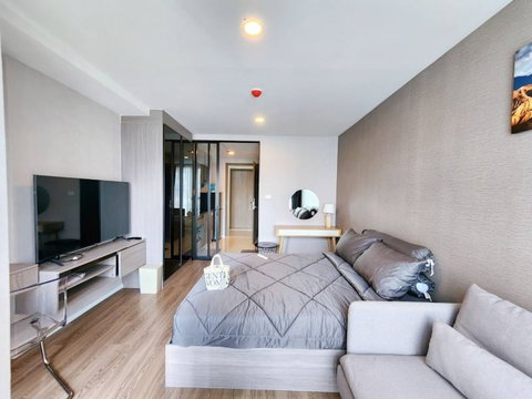 🌳🌳For rent The Origin Ratchada 🌳🌳Rent for only 13,000 baht/month 🌺 Area size 24 sq.m.  ID LINE : @190evxgl 