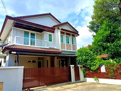 ขายบ้านเดี่ยว : บ้านเดี่ยว มัณฑนา บางนา กม.13  ขายด่วน! บ้านพร้อมอยู่ เฟอร์ครบ ใกล้ MEGA บางนา