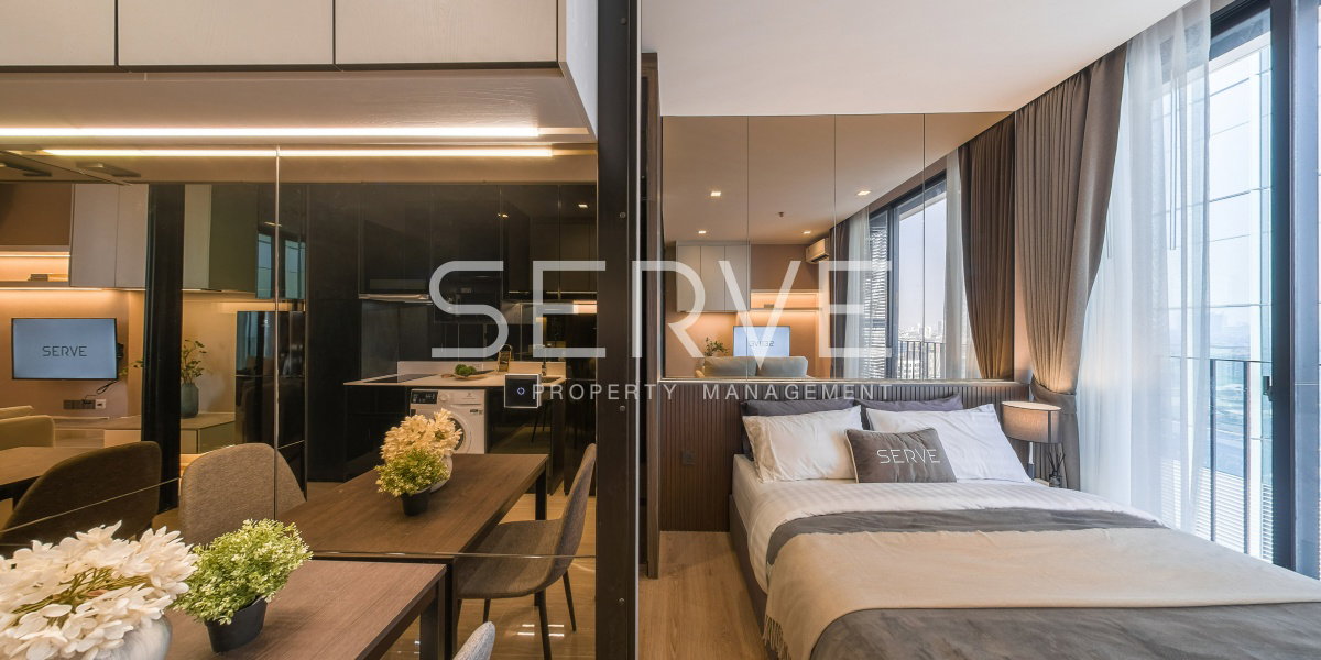 picture Studio with Partition New Condo High Rise Good Location BTS Ari 220 m.  @ Noble Around Ari - 1/5