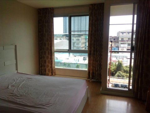 P-142811 — ขายคอนโด ชั้น 4 Casa Condo Ratchada Thapra สตูดิโอ วิวถนน ติด BTS ตลาดพลู 085-592-2897 Line: @easythaihome