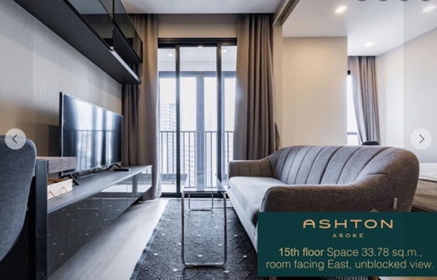 ให้เช่า Ashton Asoke. 1นอน 33ตร.ม. Line id: @pfagent