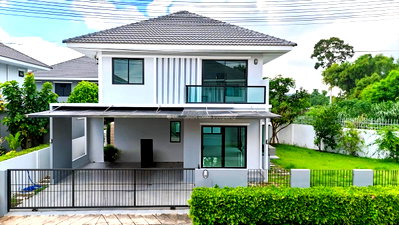 ขายบ้านเดี่ยว : ขายบ้านเดี่ยว แปลงมุม ม.มณีรินทร์ไพรเวทซี่ ชากค้อ หนองขาม ศรีราชา, ชลบุรี