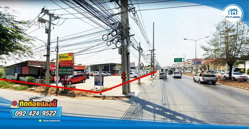 รูป ที่ดินแปลงสวย 7-0-05 ไร่ ติดถนนคลองหลวง กว้าง 77 เมตร ตรงข้ามวัดพระธรรมกาย คลองสอง คลองหลวง ปทุมธานี - รูปที่ 7/13