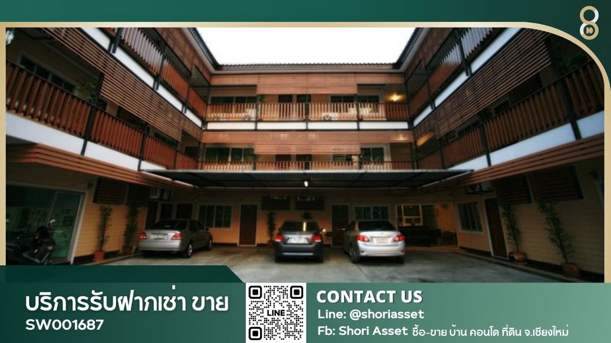 picture Hotel business for sale, 21 rooms, on Ku Muang Road with hotel license located in Old City, prime location, Tha Phae Gate area. - SW001687 - 1/18