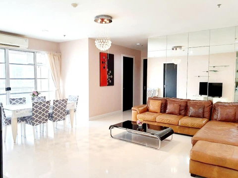 Condo for rent, Baan Klang Krung, Siam-Pathumwan, 3 bedrooms, 3 bathrooms, near BTS Ratchathewi