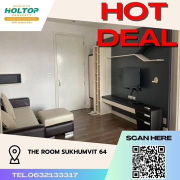 #S211 ให้เช่า The Room Sukhumvit 62  เดอะรูม สุขุมวิท62  รูปแบบห้อง 1 ห้องนอน