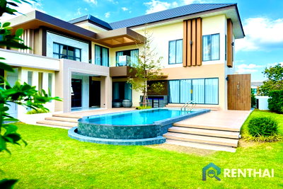 บ้านเดี่ยว หนองปรือ ชลบุรี : บ้านที่ดีที่สุดในหมู่บ้าน 4 ห้องนอน 4 ห้องน้ำ พร้อมเฟอร์นิเจอร์ครบครัน