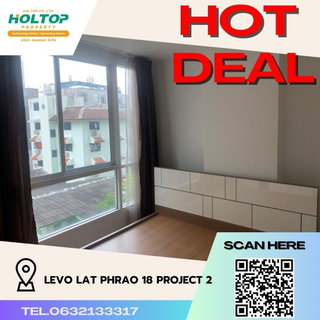 รูปภาพ #R370 For rent Levo Lat Phrao 18 Project 2 Levo Lat Phrao 18 Project 2 Type 1 bedroom, 1 bathroom, 1 kitchen Room size 38.43 sq m. 6th floor,