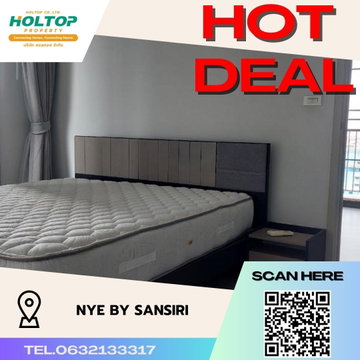 #S408 For rent Nye By Sansiri  Nye by Sansiri Room type 1 bedroom 1 bathroom 10th floor, size 45 sq m, Building A