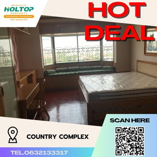 รูปภาพ #S459 For rent Country Complex Country Complex Room type 2 bedrooms, 1 bathroom 10th floor, size 71 sq m
