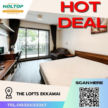 #S464 For rent The Lofts Ekkamai  The Lofts Ekkamai Studio room type 7th floor, size 33 sq m