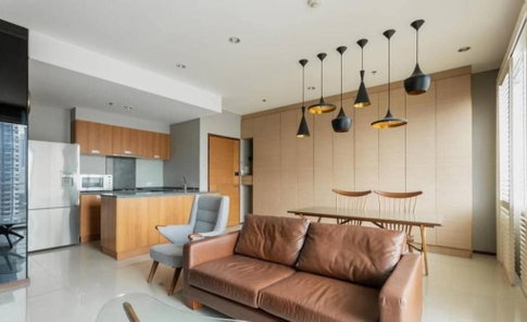 ให้เช่า Villa Sathorn Condo แบบ 2 ห้องนอน ใกล้ BTS สถานีกรุงธนบุรี เพียง 50 เมตร