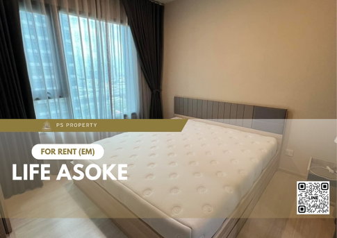 For rent 📍 Life Asoke 📍 near MRT Phetchaburi, complete with furniture and electrical appliances.