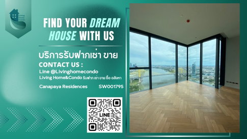 For sale Canapaya Residences บนถนนพระราม 3 สาทร  วิวแม่น้ำเจ้าพระยา - SW001795