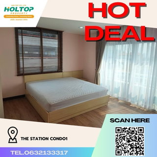 รูปภาพ #R540 ให้เช่า The Station Condo1  เดอะ สเตชั่น ซอยเจริญกรุง 65 (ใกล้ BTS สถานีตากสิน) รูปแบบห้อง 2 ห้องนอน 1 ห้องน้ำ ขนาดห้อง 62 ตรม. ชั้น 8 ห้องมุม