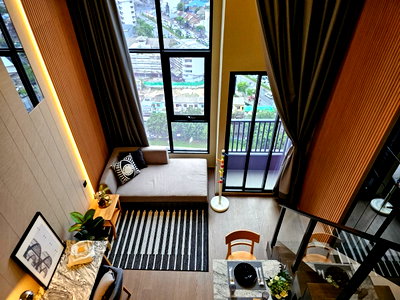 คอนโดให้เช่า : Park Origin Chula Samyan【𝐑𝐄𝐍𝐓】🔥 ห้อง Duplex สุดหรู แต่งสวยโทนไม้ ดูอบอุ่นน่าอยู่  เฟอร์ครบ ใกล้ MRT สามย่าน 🔥 ติดต่อไลน์ไอดี: @hacondo