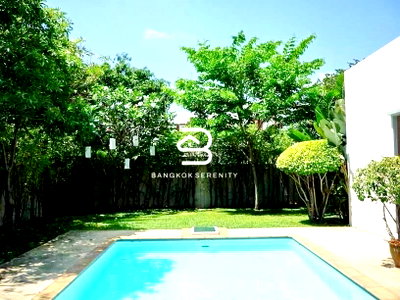 เช่าบ้านเดี่ยว โรงเรียนเซนต์แอนดรูส์อินเตอร์เนชันแนล กรุงเทพ : ให้เช่าบ้านเดี่ยวพร้อมสระว่ายน้ำส่วนตัว ซอยศูนย์วิจัย