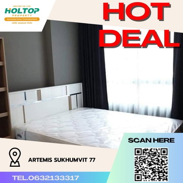 #R699 For rent Artemis Sukhumvit 77   Artemis Sukhumvit 77 Room type 1 bedroom 1 bathroom Room size 29 sq m. 9th floor