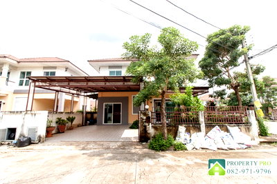 บ้านเดี่ยว กรุงเทพมหานคร : ขาย บ้าน นนทวีวิลล์ 5 หนองจอก บ้านเดี่ยว 2 ชั้น แบบ 3 ห้องนอน 51 ตรว 146 ตรม หลังมุม ทิศเหนือ ใกล้ โรงเรียนหนองจอก บางกอกอารีนา : VW24S-005
