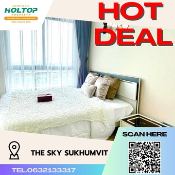#S1000 For rent The Sky Sukhumvit  The Sky Sukhumvit Moff room type Floor 12A Size 43.05 sq m Building E
