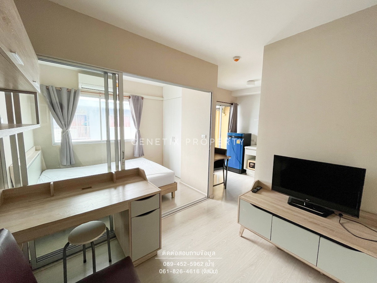 รูป 🏢 ให้เช่า!! พลัมพาร์ค เฟส 1 (ห้องมุม วิวใน) คอนโดใกล้ ม.กรุงเทพ 22 ตรม. เฟอร์ครบ พร้อมอยู่ 7,000 บาท/เดือน - รูปที่ 2/14