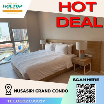 #S1071 ให้เช่า Nusasiri Grand Condo ณุศาสิริ แกรนด์ คอนโด รูปแบบห้อง 2 ห้องนอน 3 ห้องน้ำ ชั้น10 ขนาด130ตรม