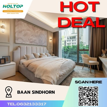 #S1059 For rent Baan Sindhorn   Baan Sindhorn Room type 2 bedrooms, 2 bathrooms  2nd floor, size 122 sq m 