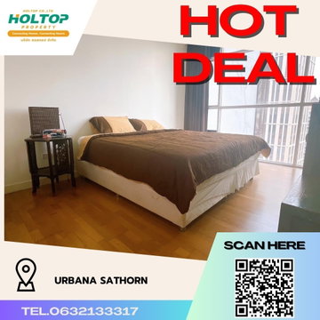 #R1167 For rent Urbana Sathorn  Room type 1 bedroom 1 bathroom Room size 70 sq.m. 20th floor
