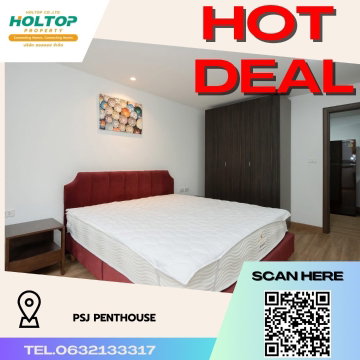 #R1185 For rent PSJ Penthouse PSJ Penthouse Sukhumvit Room type 2 bedrooms, 2 bathrooms Room size 86 sq.m. 4th floor