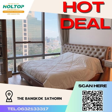 #R1308 ให้เช่า The Bangkok Sathorn เดอะ แบงค็อก สาทร รูปแบบห้อง 1 ห้องนอน 1 ห้องน้ำ ขนาดห้อง 64.4 ตรม. ชั้น 28