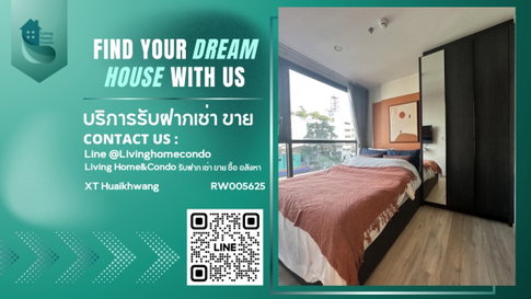 For rent XT Huaikhwang ห้องตกแต่งสวยมาก เฟอร์นิเจอร์ครบ LH-RW005625